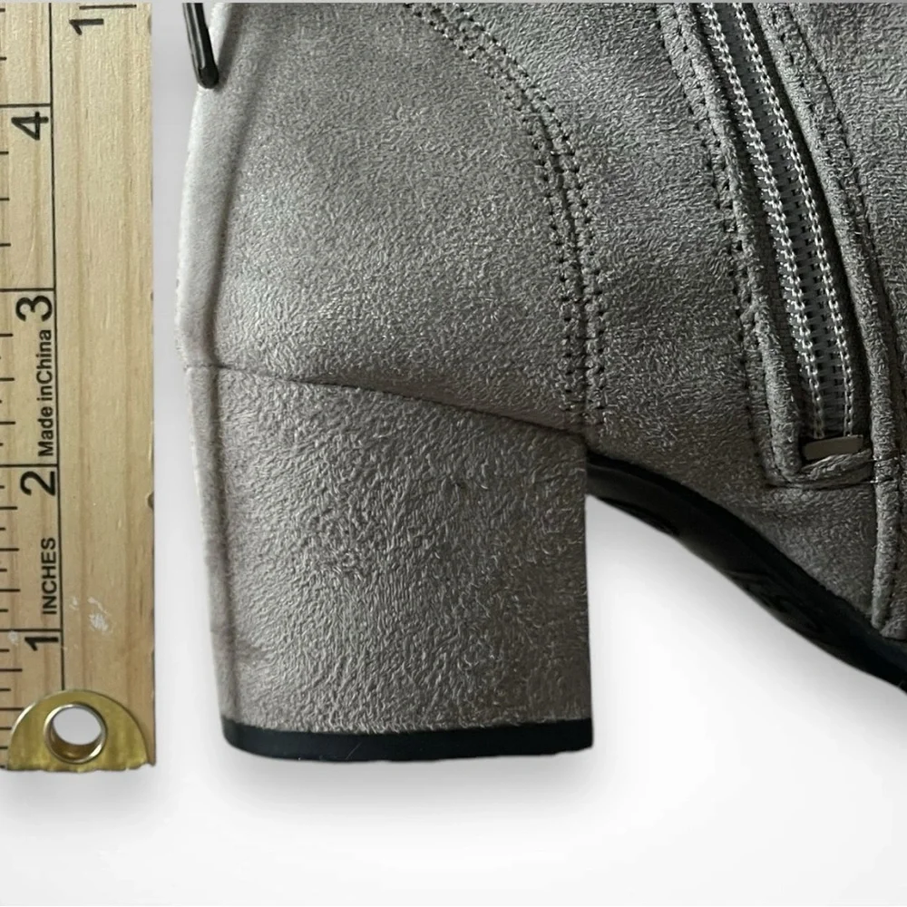 CIRCUS BY‎ SAM EDELMAN Women's Gray Suede Over The Knee Boots 6.5 | GUC